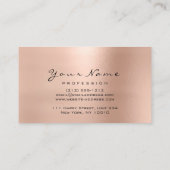 爪、 ネイルアート美しいグリッターバラ金ゴールドルクス 名刺 (裏面)