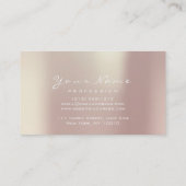 爪、 ネイルアート美しいスタジオグリッターバラ金ゴールドパール 名刺 (裏面)