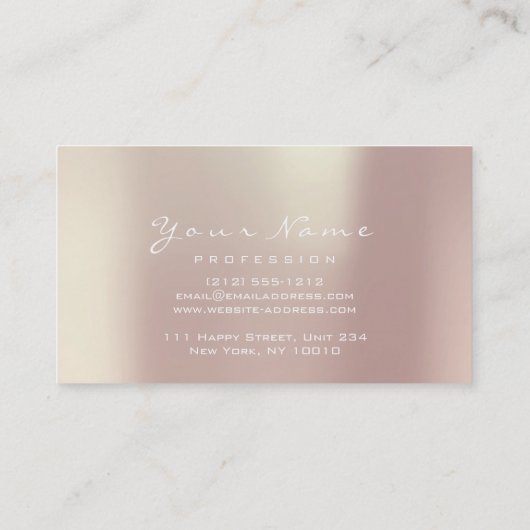 爪、 ネイルアート美しいスタジオグリッターレッドBeanPearly 名刺 (裏面)