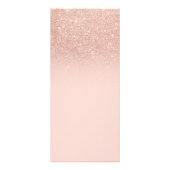 爪、 ネイルカスタムタイポグラフィ赤面バラ金ゴールド価格表 ラックカード (裏面)