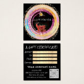 爪、 ネイルカスタムヘアメイクQRコードロゴ金ゴールド (正面&裏面)