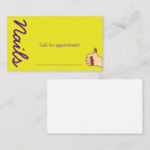 爪、 ネイルカード 名刺 (正面/裏面)