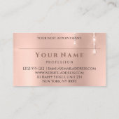 爪、 ネイルサロンマニキュリストドリップスグリッターバラ 名刺 (裏面)