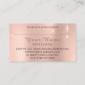 爪、 ネイルサロンマニキュリストドリップスグリッターローズVIP 名刺 (裏面)