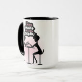 爪、 ネイルサロン引用文スタイル マグカップ (正面左)