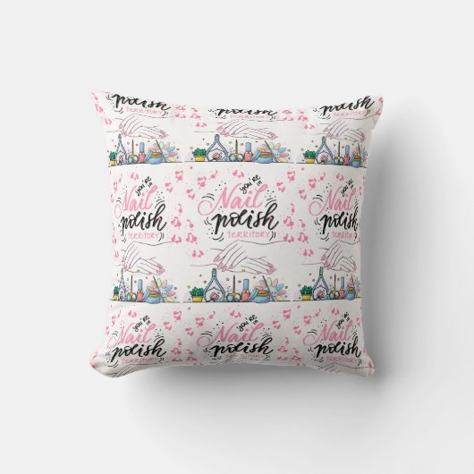 爪、 ネイルサロン飾スタイル クッション (正面)