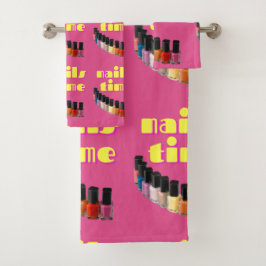 爪、 ネイルサロン飾スタイル バスタオルセット