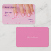 爪、 ネイルサロン 名刺 (正面/裏面)