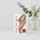 爪、 ネイルサロン、美しい、スパ名刺 名刺 (スタンド正面)