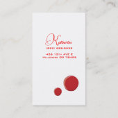 爪、 ネイルサロン、美しい、スパ名刺 名刺 (裏面)