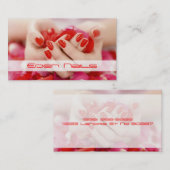 爪、 ネイルサロン、美しい、スパ名刺 名刺 (正面/裏面)