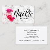 爪、 ネイルシック大理石 名刺 (正面/裏面)