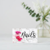 爪、 ネイルシック大理石 名刺 (スタンド正面)