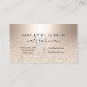 爪、 ネイルシック金ゴールドグラデーショングリッター金属箔 名刺 (裏面)