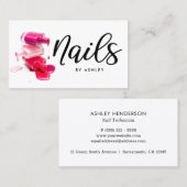 爪、 ネイルシック·カリグライ 名刺 (正面/裏面)