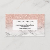 爪、 ネイルスクリプトバラ金ゴールドグリッター大理石 名刺 (裏面)