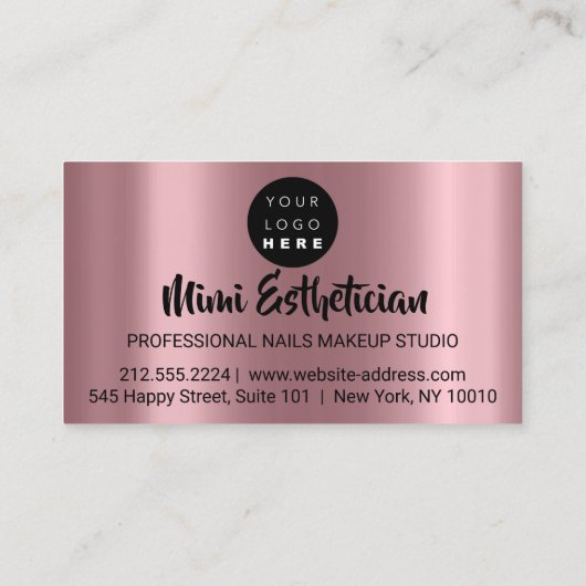 爪、 ネイルスタジオアーティストアクリルドリプスグリッター赤面 名刺 (裏面)