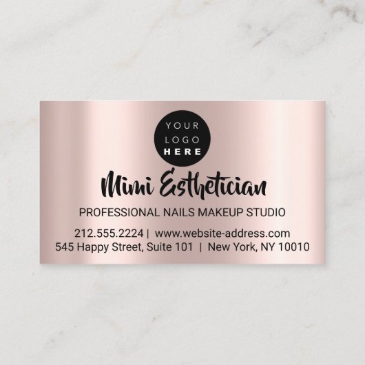 爪、 ネイルスタジオアーティストドリップグリッターバラ気に爪、 ネイル 名刺 (裏面)