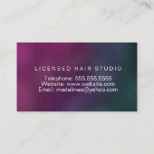 爪、 ネイルスタジオデザイナー銀河系アート 名刺 (裏面)