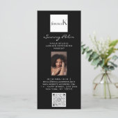 爪、 ネイルズStudio FotoロゴQRワックスメイクアップ価格表 メニュー (スタンド正面)