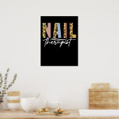 爪、 ネイルセラピストネイルサロン爪、 ネイル技術爪、 ネイル ポスター (キッチン)