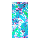 爪、 ネイルタイポグラフィグリーンアクリルブルー価格表 ラックカード (裏面)