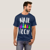 爪、 ネイルテクカワイイネイリストポーリッシュの贈り物 Tシャツ (正面フル)