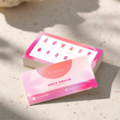 爪、 ネイルテクス頭が切れるサロン用マゼンタ勾配カード 名刺