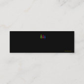 爪、 ネイルテクネイルアーティストネイルサロン名刺 スキニー名刺 (裏面)