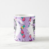 爪、 ネイルテクパーソナライズされたライフパープルマグ コーヒーマグカップ (中央)
