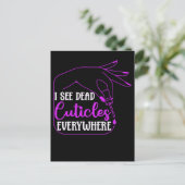 爪、 ネイルテクユーモア化粧品爪、 ネイルマニクリスト ポストカード (スタンド正面)