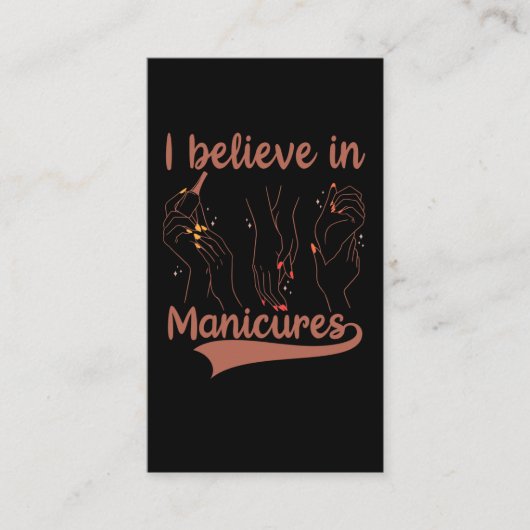 爪、 ネイルテク化粧品ネイリストマニクリスト 名刺 (正面)