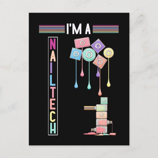 爪、 ネイルテク化粧品ネイリスト化粧品 ポストカード (正面)