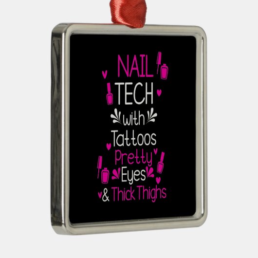 爪、 ネイルテックとタトゥー メタルオーナメント (右)