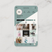 爪、 ネイルテックの名刺 |ネイルアーティストカスタムカード 名刺 (正面)