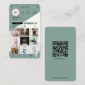 爪、 ネイルテックの名刺 |ネイルアーティストカスタムカード 名刺 (正面/裏面)