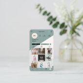 爪、 ネイルテックの名刺 |ネイルアーティストカスタムカード 名刺 (スタンド正面)