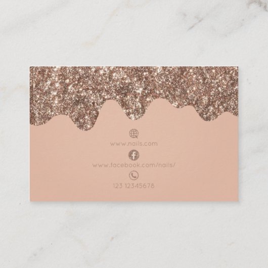 爪、 ネイルテックの名刺 名刺 (裏面)