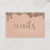 爪、 ネイルテックの名刺 名刺 (正面)