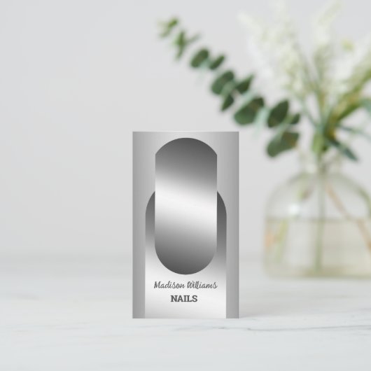 爪、 ネイルテックの名刺 名刺 (スタンド正面)