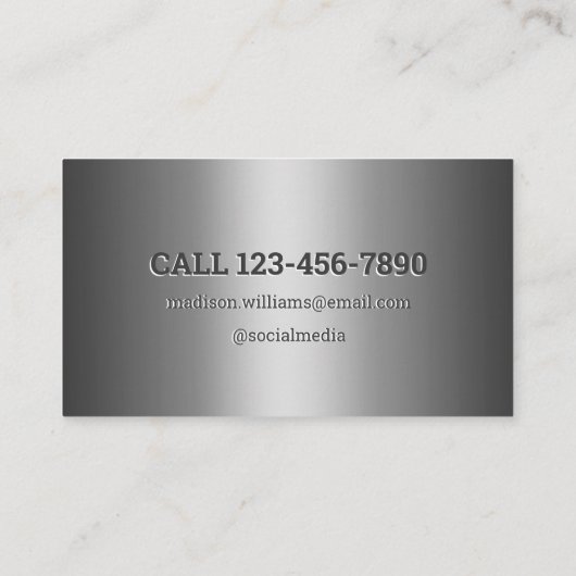 爪、 ネイルテックの名刺 名刺 (裏面)