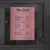 爪、 ネイルテックエステティシャン価格表バラ金ゴールド ポスター