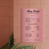 爪、 ネイルテックエステティシャン価格表バラ金ゴールド ポスター