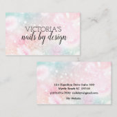 爪、 ネイルテックエレガントパステルズグリッター名刺 名刺 (正面/裏面)