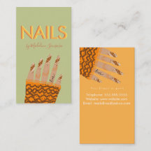 爪、 ネイルテックオレンジトリプルレタリングハンズ