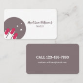 爪、 ネイルテックジャムベリー爪、 ネイル名刺 名刺 (正面/裏面)