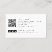 爪、 ネイルテックタロットカード名刺 名刺 (裏面)