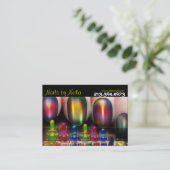 爪、 ネイルテックネイルアーティストネイルサロン名刺 名刺 (スタンド正面)