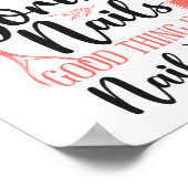 爪、 ネイルテックネイルアーティストライフが短すぎて ポスター (角)