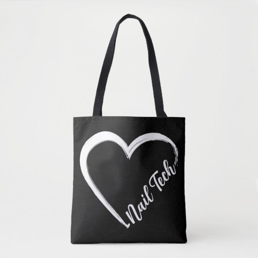 爪、 ネイルテックネイルアーティスト爪、 ネイルテック引用文ワークユニフォーム トートバッグ (正面)